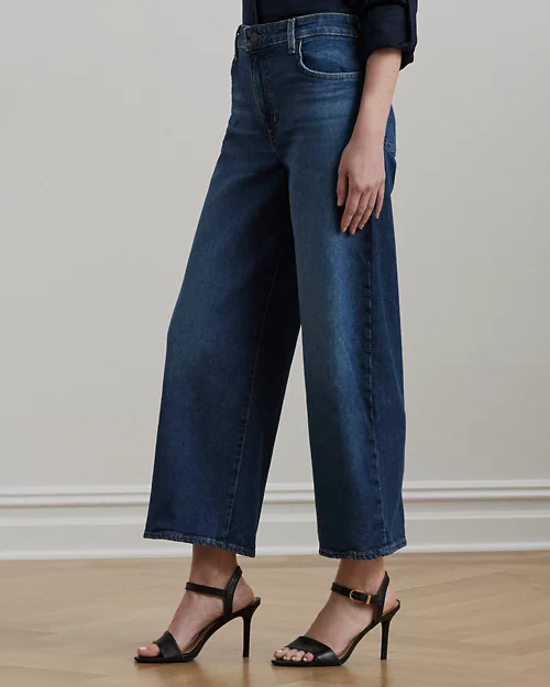 Lauren Ralph Lauren Jeans Recortados De Tiro Alto Wide Leg Para Mujer | Ralph Lauren® ES