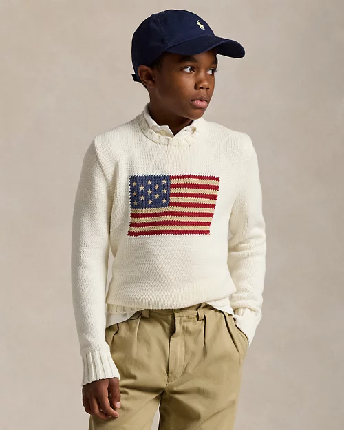 lauren ralph lauren Jersey de algodón con bandera para niño | Ralph Lauren® ES