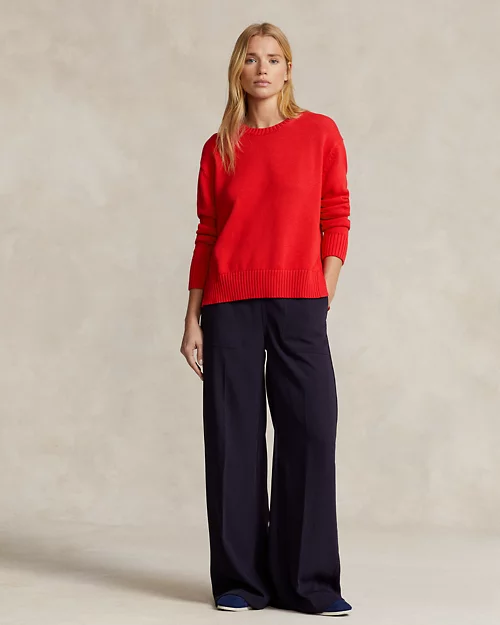 Lauren Ralph Lauren Jersey De Algodón Con Cuello Redondo Para Mujer | Ralph Lauren® ES