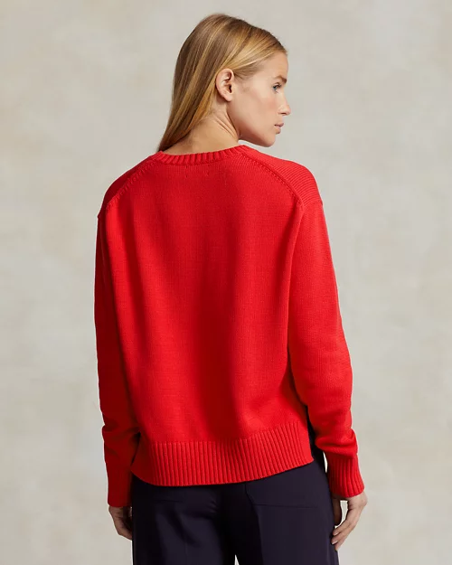 Lauren Ralph Lauren Jersey De Algodón Con Cuello Redondo Para Mujer | Ralph Lauren® ES