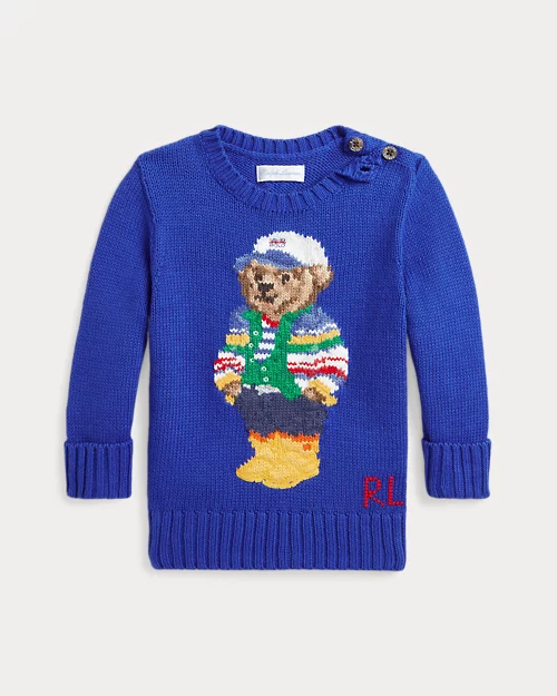 lauren ralph lauren Jersey de algodón con Polo Bear para bebé niño | Ralph Lauren® ES