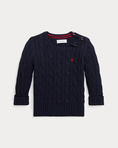 lauren ralph lauren Jersey de algodón en punto de ochos para bebé niño | Ralph Lauren® ES
