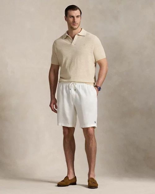 Lauren Ralph Lauren Jersey De Algodón Y Lino Con Textura Para Hombre | Ralph Lauren® ES