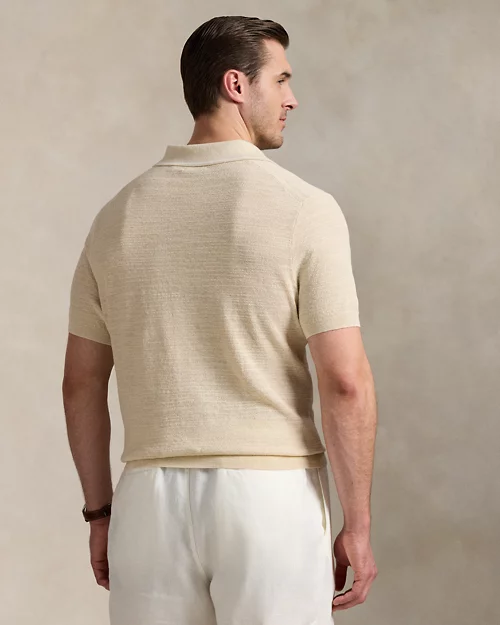 Lauren Ralph Lauren Jersey De Algodón Y Lino Con Textura Para Hombre | Ralph Lauren® ES