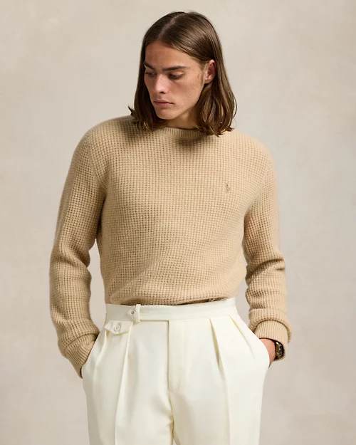 lauren ralph lauren Jersey de alpaca y lana en punto waffle para hombre | Ralph Lauren® ES