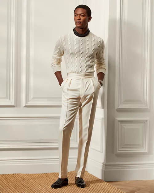 Lauren Ralph Lauren Jersey De Cachemira En Punto De Ochos Para Hombre | Ralph Lauren® ES