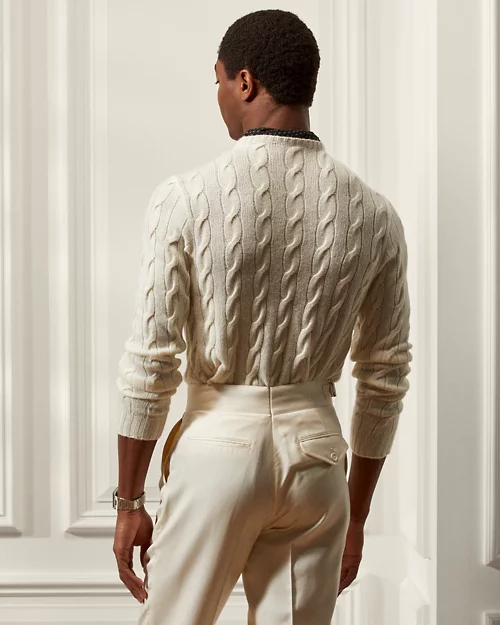 Lauren Ralph Lauren Jersey De Cachemira En Punto De Ochos Para Hombre | Ralph Lauren® ES