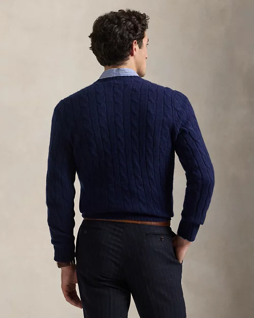 Lauren Ralph Lauren Jersey De Cachemira En Punto De Ochos Para Hombre | Ralph Lauren® ES