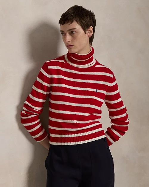 lauren ralph lauren Jersey de cuello vuelto de algodón para mujer | Ralph Lauren® ES