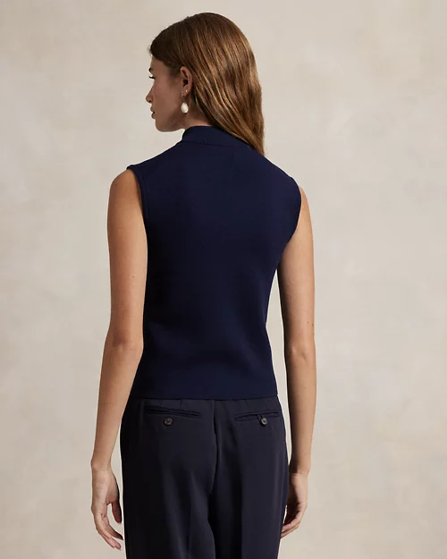 Lauren Ralph Lauren Jersey De Cuello Vuelto Sin Mangas Para Mujer | Ralph Lauren® ES