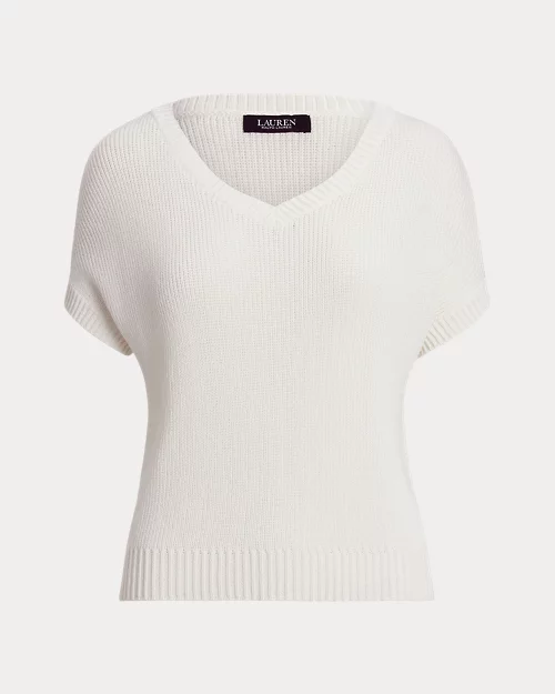 Lauren Ralph Lauren Jersey De Manga Corta Acanalado Para Mujer | Ralph Lauren® ES