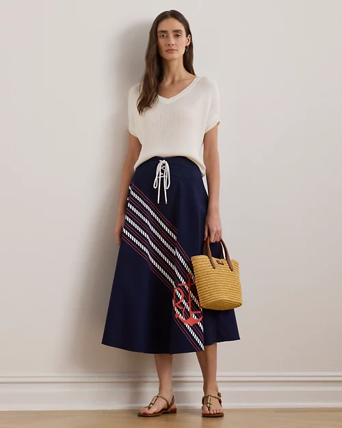 Lauren Ralph Lauren Jersey De Manga Corta Acanalado Para Mujer | Ralph Lauren® ES