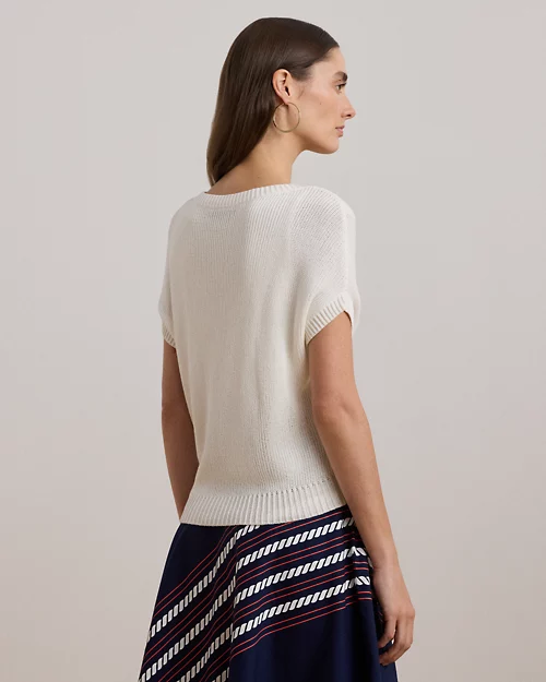 Lauren Ralph Lauren Jersey De Manga Corta Acanalado Para Mujer | Ralph Lauren® ES