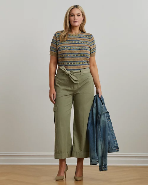 Lauren Ralph Lauren Jersey Fair Isle De Manga Corta Para Mujer | Ralph Lauren® ES