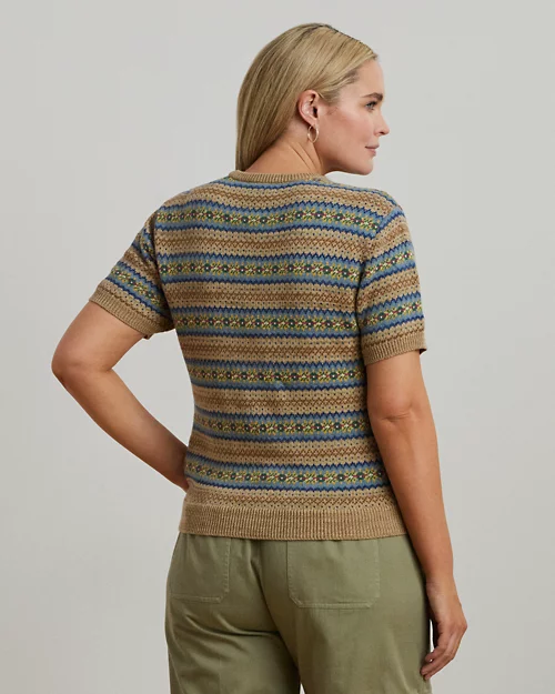 Lauren Ralph Lauren Jersey Fair Isle De Manga Corta Para Mujer | Ralph Lauren® ES