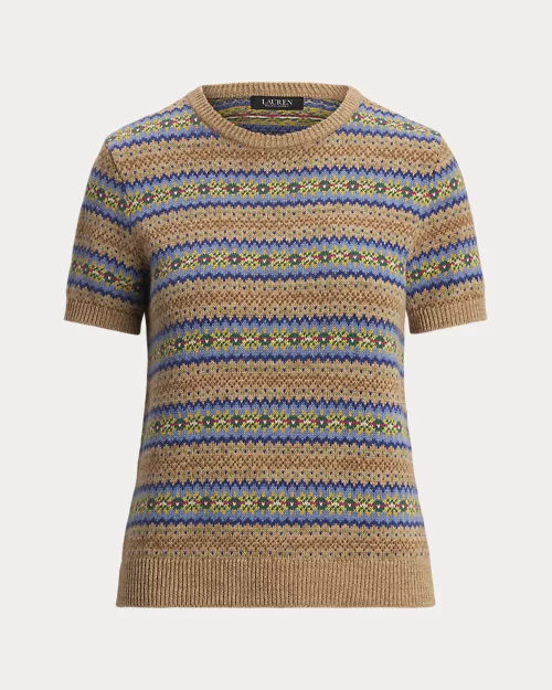 Lauren Ralph Lauren Jersey Fair Isle De Manga Corta Para Mujer | Ralph Lauren® ES