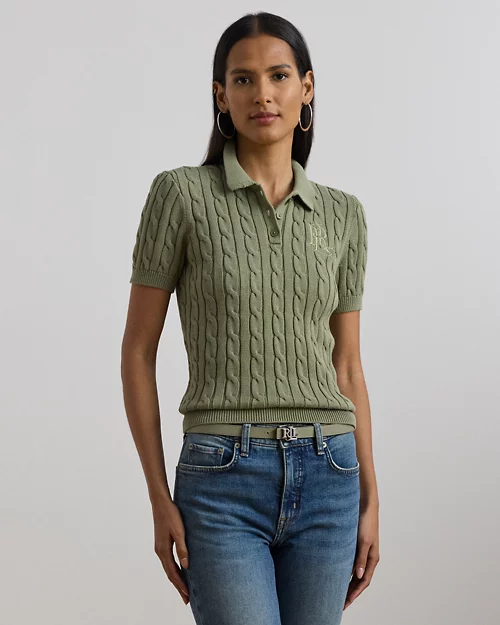 lauren ralph lauren Jersey tipo polo de algodón para mujer | Ralph Lauren® ES