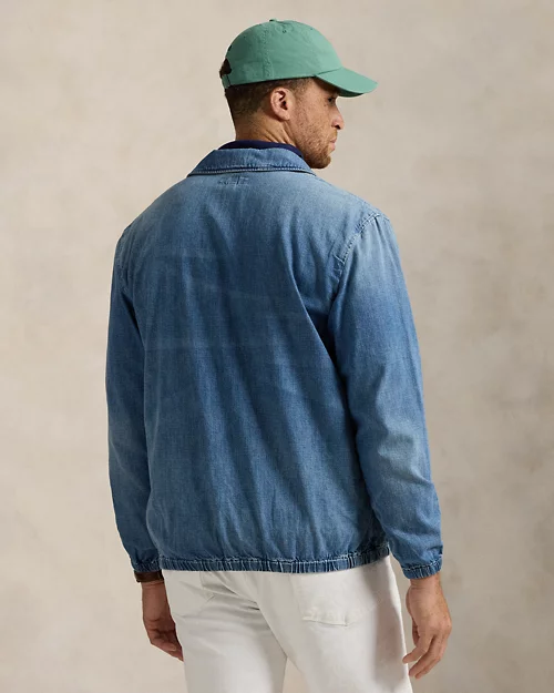 Lauren Ralph Lauren La Chaqueta Bayport De Denim En índigo Para Hombre | Ralph Lauren® ES