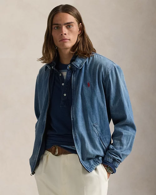 lauren ralph lauren La chaqueta Bayport de denim en índigo para hombre | Ralph Lauren® ES