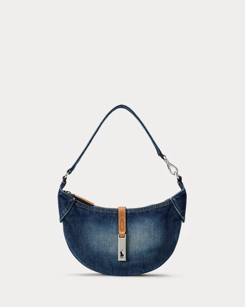 lauren ralph lauren Minibolso de hombro Polo ID vaquero para mujer | Ralph Lauren® ES