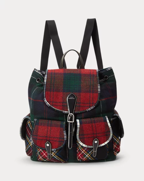 lauren ralph lauren Mochila Bellport de piel y lana para mujer | Ralph Lauren® ES