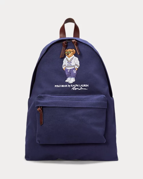 lauren ralph lauren Mochila de loneta con Polo Bear para hombre | Ralph Lauren® ES
