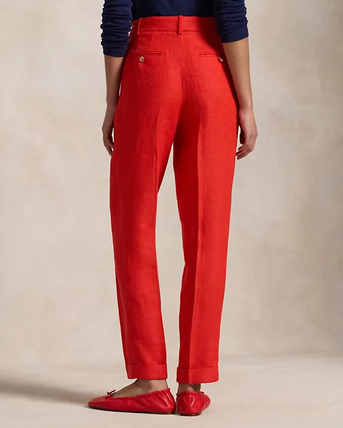 Lauren Ralph Lauren Pantalón Ajustado De Sarga De Lino Para Mujer | Ralph Lauren® ES