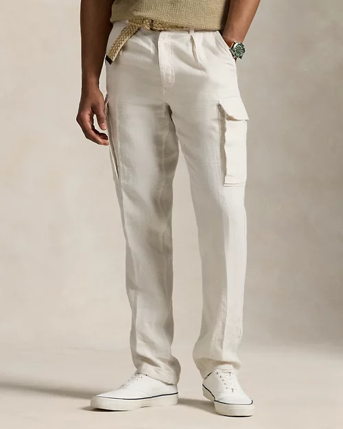 Lauren Ralph Lauren Pantalón Cargo De Lino Slim Tapered Fit Para Hombre | Ralph Lauren® ES