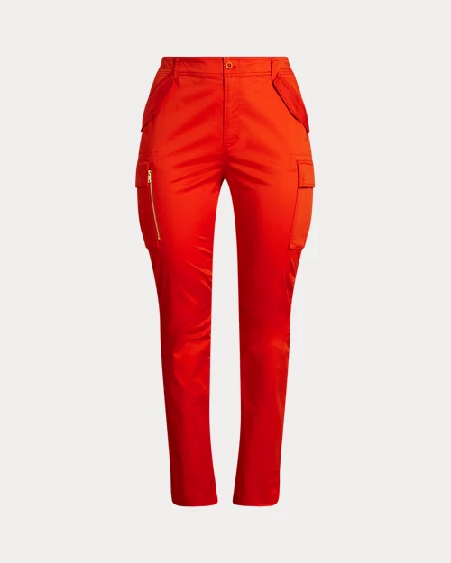 Lauren Ralph Lauren Pantalón Cargo De Satén De Algodón Para Mujer | Ralph Lauren® ES