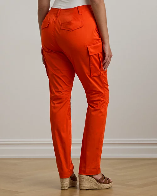 Lauren Ralph Lauren Pantalón Cargo De Satén De Algodón Para Mujer | Ralph Lauren® ES
