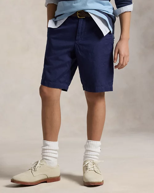 Lauren Ralph Lauren Pantalón Corto Recto De Lino Y Algodón Para Niño | Ralph Lauren® ES