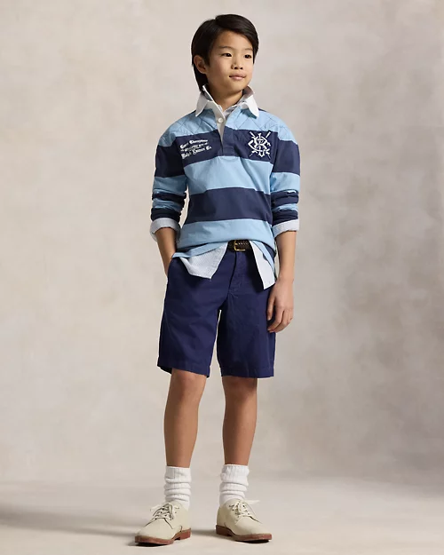 lauren ralph lauren Pantalón corto recto de lino y algodón para niño | Ralph Lauren® ES
