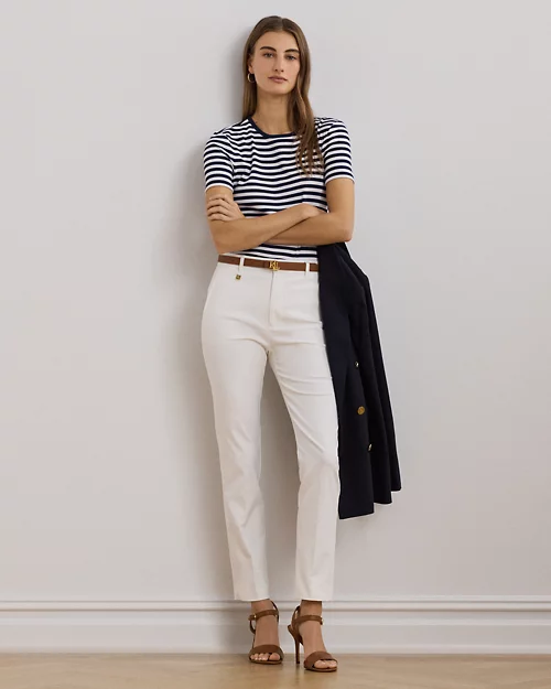 lauren ralph lauren Pantalón de algodón de doble cara para mujer | Ralph Lauren® ES
