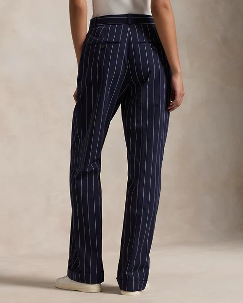 Lauren Ralph Lauren Pantalón De Sarga Con Rayas Straight Para Mujer | Ralph Lauren® ES