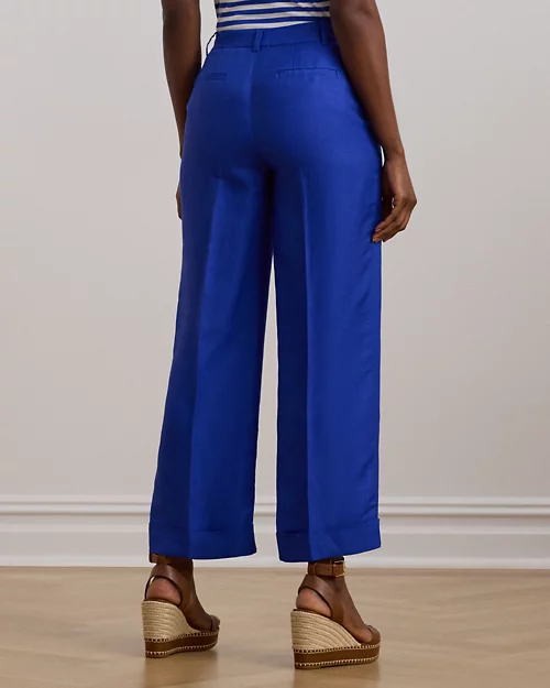 Lauren Ralph Lauren Pantalón Recortado De Sarga Y Lino Para Mujer | Ralph Lauren® ES