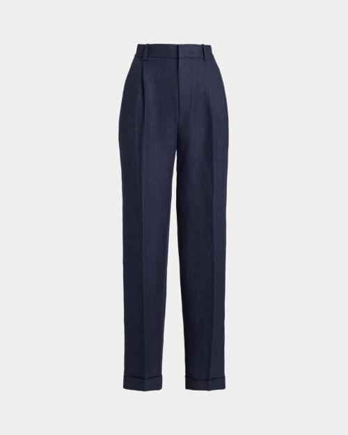 Lauren Ralph Lauren Pantalón Tapered Fit De Lino En Espiga Para Mujer | Ralph Lauren® ES