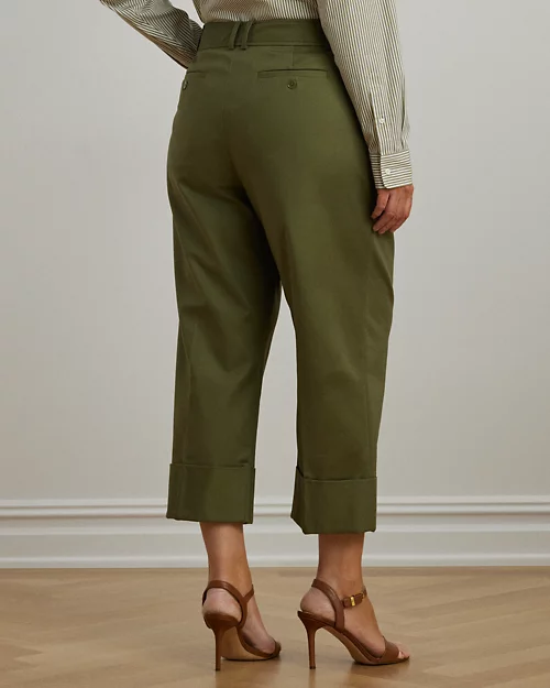 Lauren Ralph Lauren Pantalón Tobillero De Algodón Elástico Para Mujer | Ralph Lauren® ES