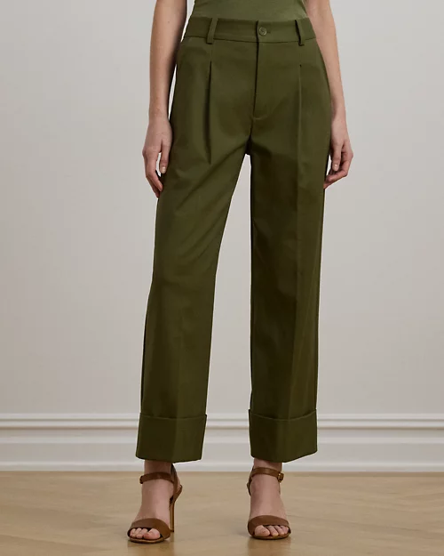 Lauren Ralph Lauren Pantalón Tobillero De Algodón Elástico Para Mujer | Ralph Lauren® ES