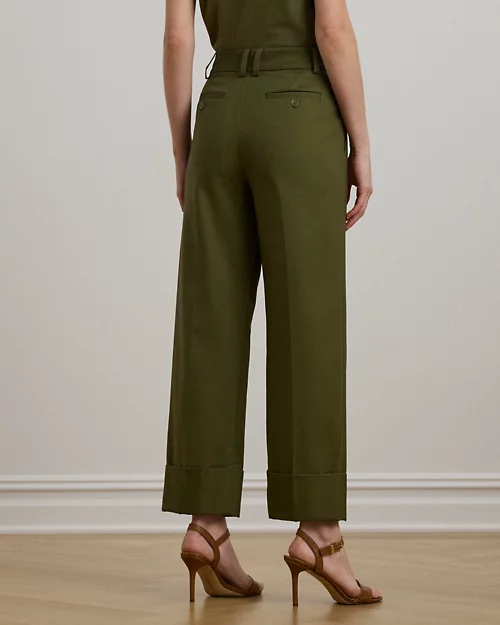 Lauren Ralph Lauren Pantalón Tobillero De Algodón Elástico Para Mujer | Ralph Lauren® ES