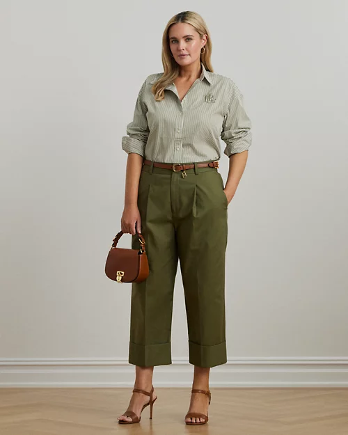 lauren ralph lauren Pantalón tobillero de algodón elástico para mujer | Ralph Lauren® ES