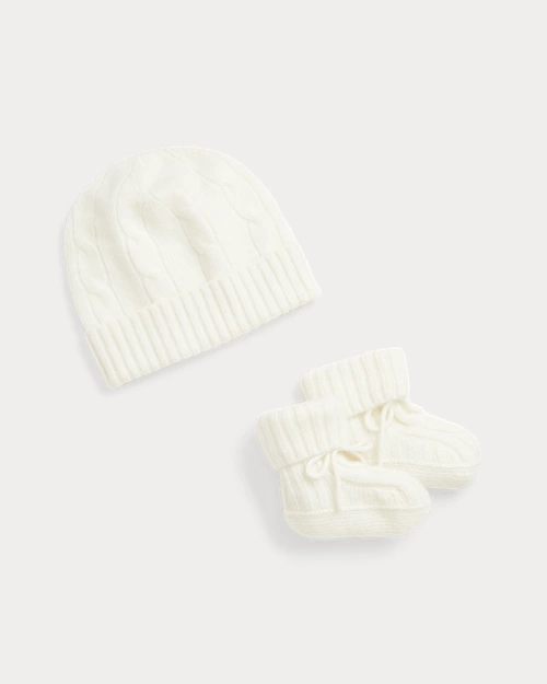 Lauren Ralph Lauren Patucos Y Gorro De Cachemira Para Bebé Niño | Ralph Lauren® ES