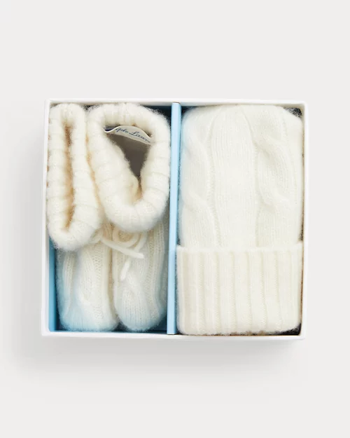 lauren ralph lauren Patucos y gorro de cachemira para bebé niño | Ralph Lauren® ES