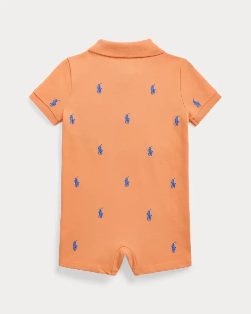 Lauren Ralph Lauren Pelele Corto De Piqué Con Caballo Polo Para Bebé Niño | Ralph Lauren® ES