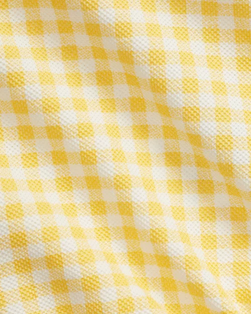 Lauren Ralph Lauren Pelele Corto De Piqué Con Cuadros Vichy Para Bebé Niña | Ralph Lauren® ES