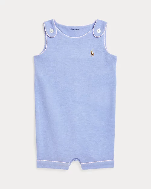 lauren ralph lauren Peto corto de piqué estilo oxford para bebé niño | Ralph Lauren® ES