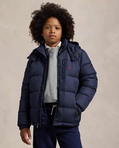 lauren ralph lauren Plumón de ripstop con capucha para niño | Ralph Lauren® ES