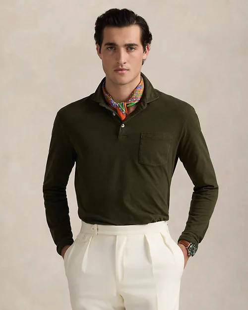 lauren ralph lauren Polo Classic Fit de punto jersey para hombre | Ralph Lauren® ES