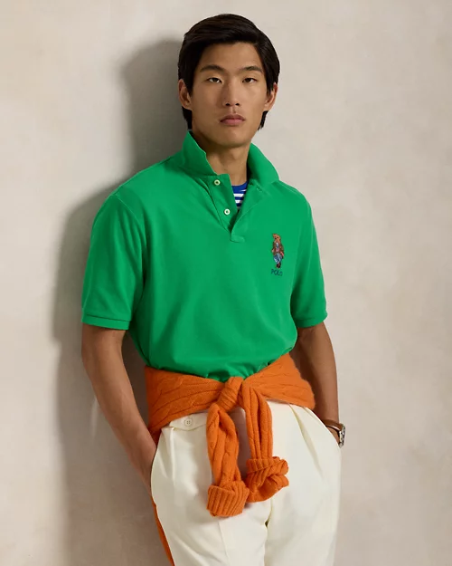 lauren ralph lauren Polo de piqué Classic Fit con Polo Bear para hombre | Ralph Lauren® ES