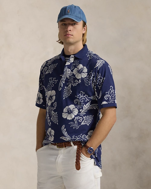 lauren ralph lauren Polo de piqué con estampado de hibisco para hombre | Ralph Lauren® ES