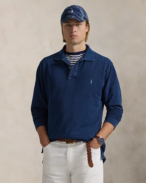 lauren ralph lauren Polo de piqué índigo para hombre | Ralph Lauren® ES